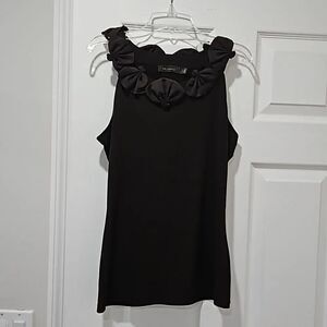 The Limited Floral Neckline Tank
